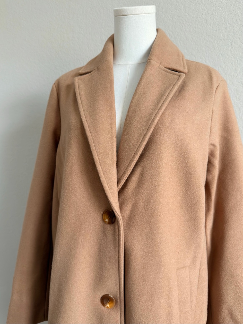 NWT GAP Camel Tailored Coat – Size Medium - Picture 6 of 12